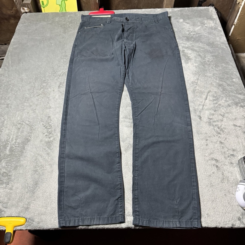Novemb3r‎ Mens Straight Leg Buckle Back Pants Size 33 Made in Italy Grunge